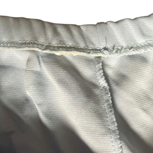 Vintage Light Blue Polyester Straight Leg Pants 29W Retro Minimalist Style - Picture 4 of 7